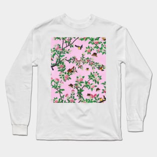 Chinoiserie Pink Long Sleeve T-Shirt